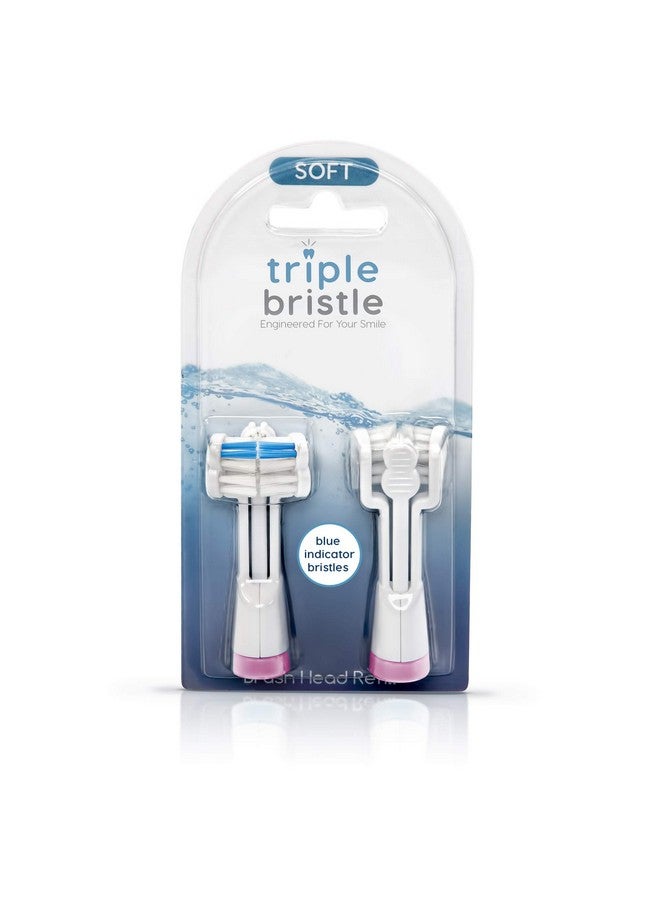 Riple Bristle Original Sonic Toothbrush + Replacement Heads Pink 2Pk