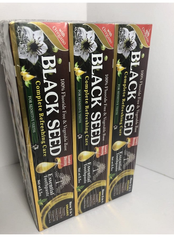 Ssential Palace Organic Black Seed Toothpaste 100% Fluoride Free & Vegetable Base (6 Pack) 6.5Oz