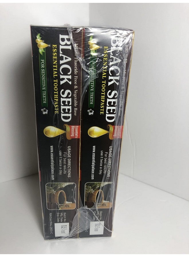 Ssential Palace Organic Black Seed Toothpaste 100% Fluoride Free & Vegetable Base (6 Pack) 6.5Oz