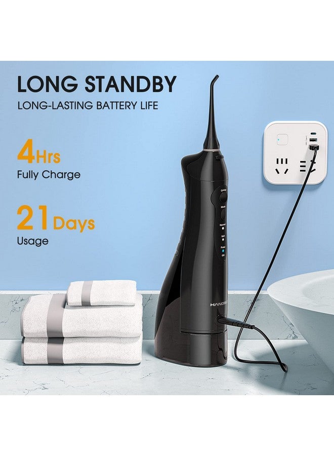 Angsun Water Flossers Professional For Teeth Cordless Portable Dental Oral Irrigator Hoc760 300Ml Rechargeable Ipx7 Waterproof Water Teeth Cleaner Picks For Home Travel With 8 Jet Tips