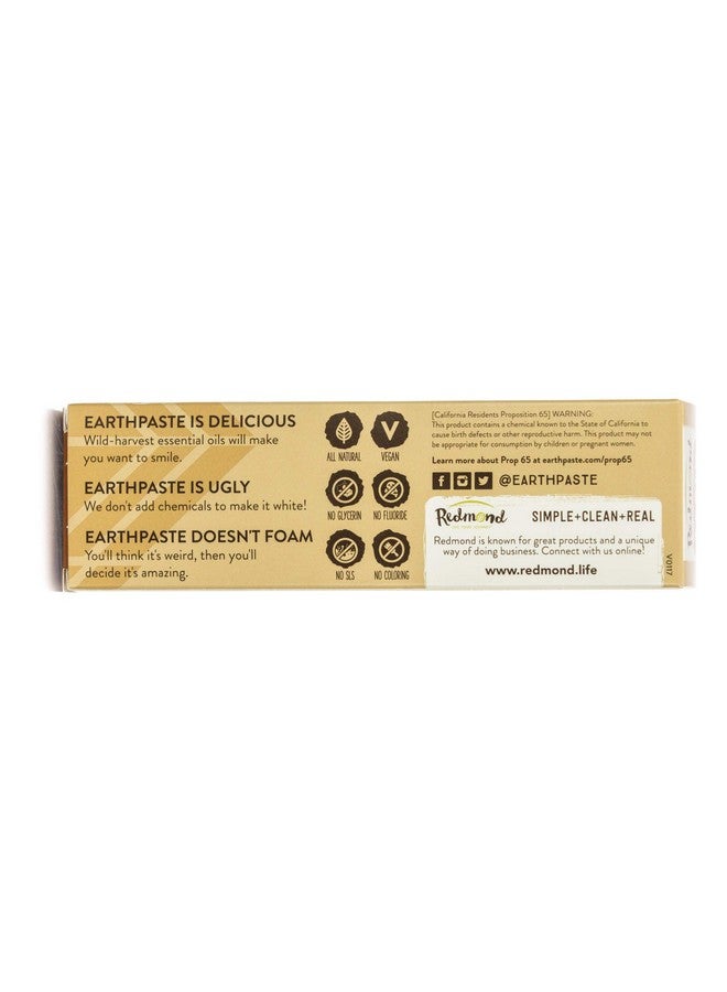 Edmond Earthpaste Natural Nonflouride Toothpaste Cinnamon 4 Ounce Tube (3 Pack)