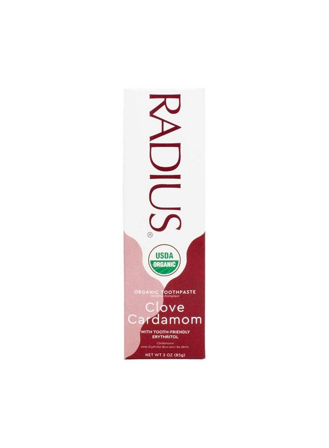 Adius Usda Organic Toothpaste 3Oz Non Toxic Chemicalfree Glutenfree Designed To Improve Gum Health & Prevent Cavity Clove Cardamom Pack Of 3