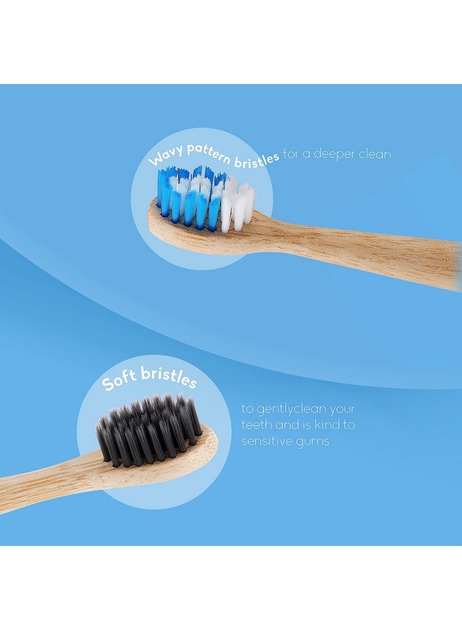 He Humble Co. Electric Toothbrush Replacement Heads 4Pk Sustainable Bpafree Electric Toothbrush Heads Made From Bamboo Bad Breath And Plaque Remover Philips Sonicare Compatible (Charcoal)