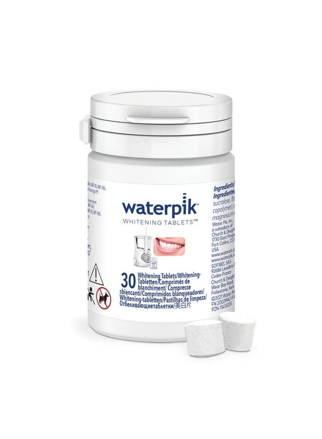 Waterpik Fresh Mint Whitening Refill Tablets (30 Count) For Use With Waterpik Boost Tip Or Waterpik Whitening Water Flosser Packaging May Vary Wt30