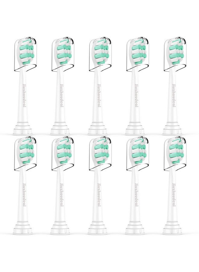 Iuzhoudeal Toothbrush Replacement Heads For Philips Sonicare C2 Plaque Control Protectiveclean 4100 5100 6100 Electric Toothbrush Heads 10Pack