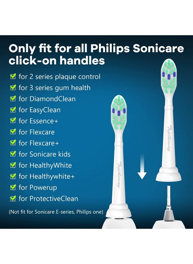 Optheway Toothbrush Replacement Heads Compatible With Philips Sonicare Protectiveclean Diamondclean C2 G2 W 4100 5100 Hx9023 Plaque Control 10 Pack