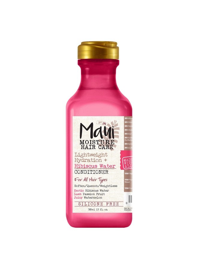 Aui Moisture Lightweight Hydration + Hibiscus Water Conditioner For Daily Moisture No Sulfates 13 Fl Oz