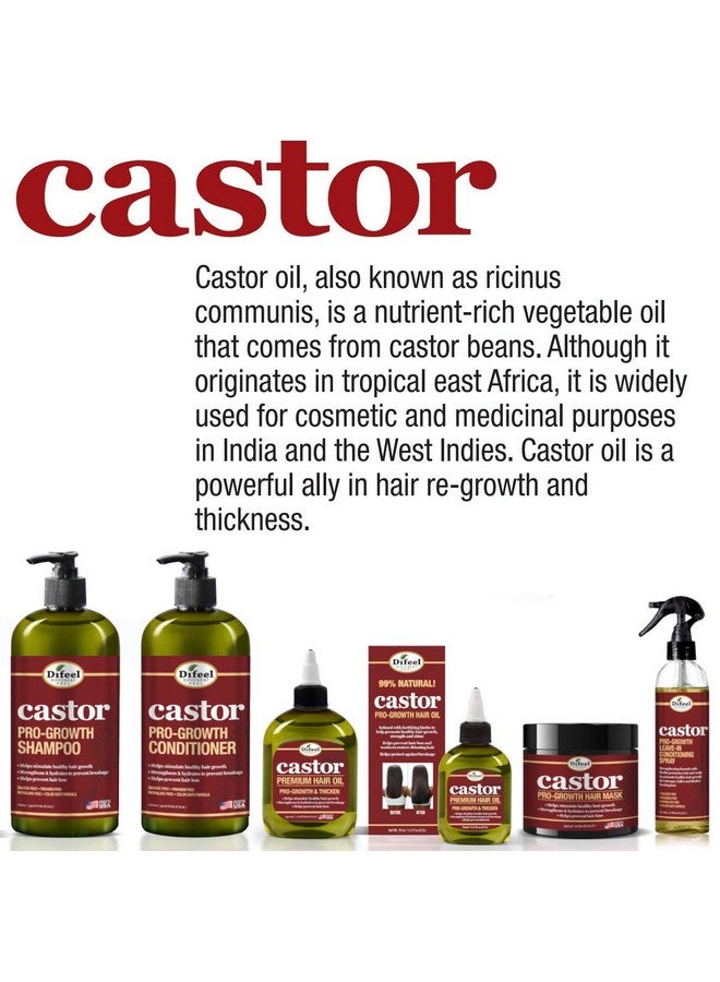 Ifeel Castor Progrowth Shampoo 33.8 Oz. Made With Natural Castor Oil For Hair Growth Sulfate Free Shampoo