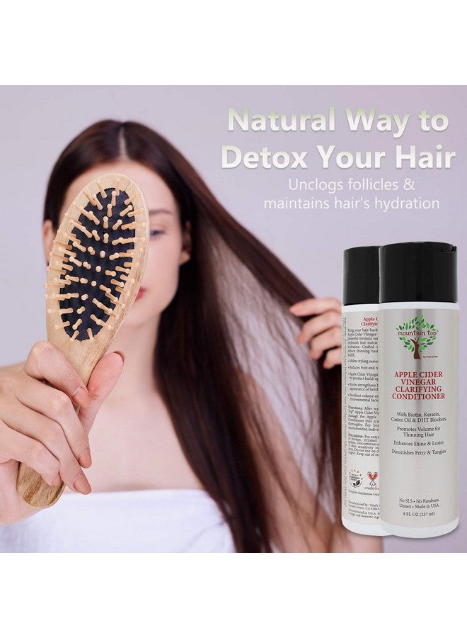 Ountain Top Apple Cider Vinegar Acv Conditioner With Biotin Keratin Caffeine Castor Oil Key Active 8 Fl Oz