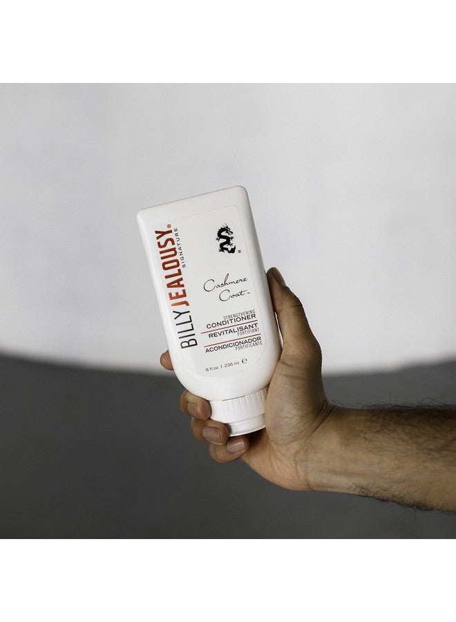 Cashmere Coat Hair Conditioner For Men, Strengthening & Hydrating Conditioner Infused With Peppermint, Lemon Fruit & Swertia Extract Ideal For Fine, Thinning Hair, 8 Fl Oz