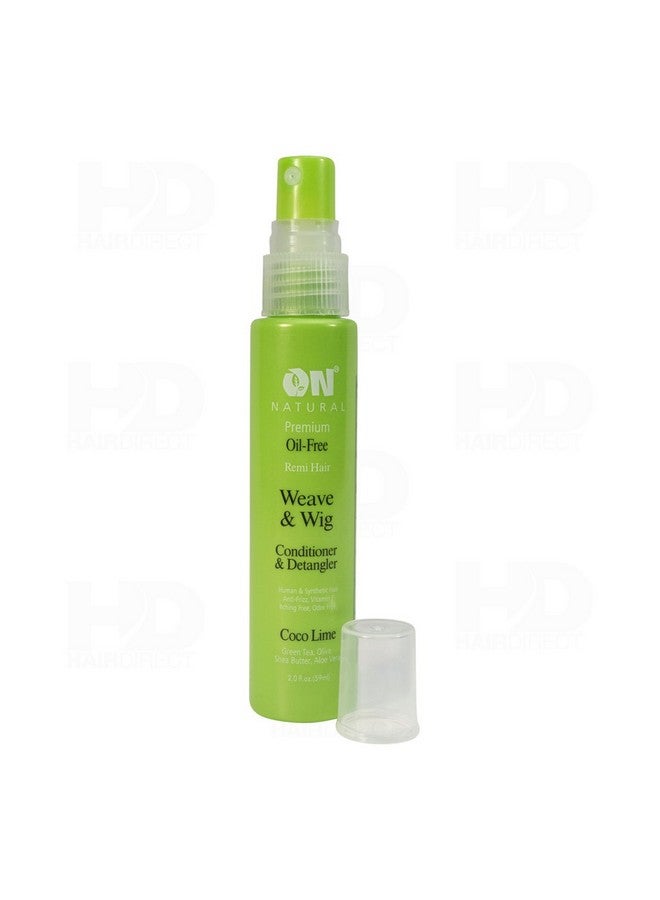On Organic Natural Premium Oilfree Weave & Wig Conditioner & Detangler Coco Lime 2 Oz