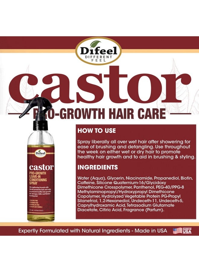 Ifeel Castor Progrowth Leavein Conditioning Spray 8 Oz. Large Bottle