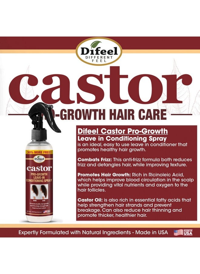 Ifeel Castor Progrowth Leavein Conditioning Spray 8 Oz. Large Bottle