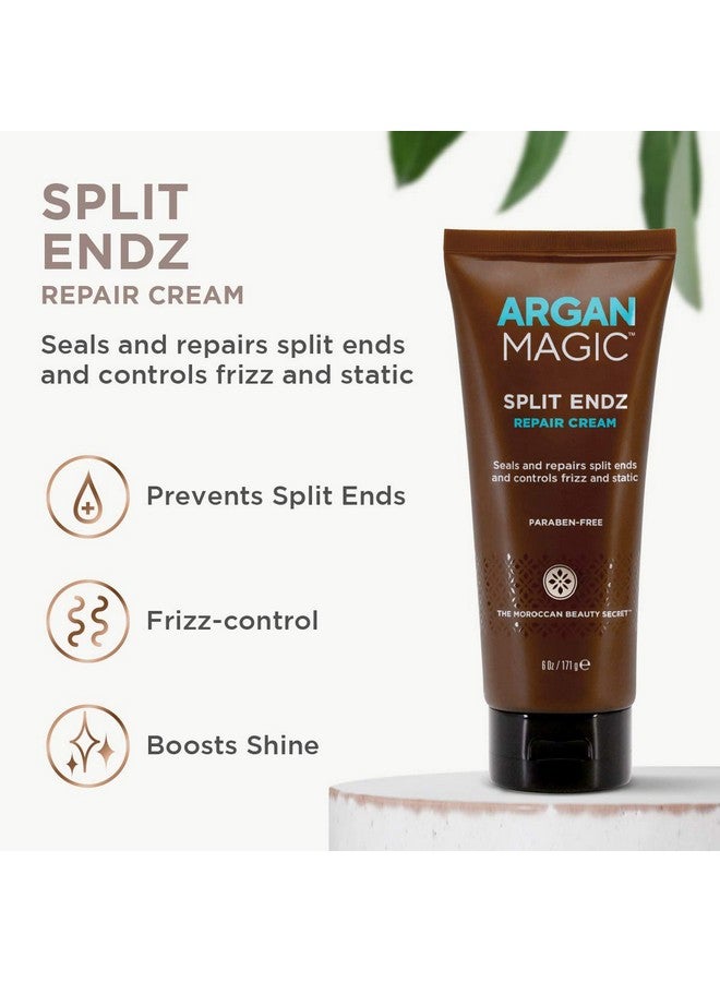 Rgan Magic Split Endz Cream Instantly Binds Frayed And Separated Ends While Preventing Future Breakage ; Controls Frizz ; Made In Usa Paraben Free Cruelty Free (6 Oz)