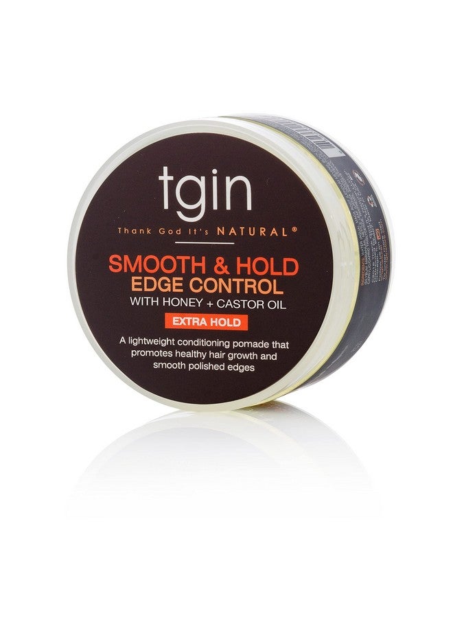 Tgin Smooth & Hold Edge Control Infused With Honey & Castor Oil For Natural Hair Dry Hair Curly Hair 4 Oz