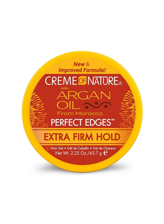 Reme Of Nature With Argan Oil From Morocco Perfect Edges Hair Gel 24 Hour Hold With Moisture And Exotic Shine Extra Firm Hold 2.25 Oz (Pack Of 1)
