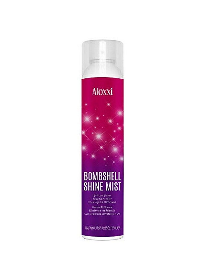 Loxxi Bombshell Shine Mist Heat Styling Spray That Is A Weightless & Superfine Mist With Quartz Dust Calendula Extract & Colour Care Complex 6.5 Oz.
