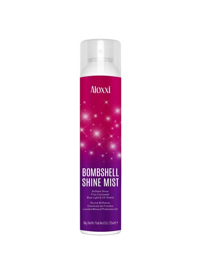 Loxxi Bombshell Shine Mist Heat Styling Spray That Is A Weightless & Superfine Mist With Quartz Dust Calendula Extract & Colour Care Complex 6.5 Oz.