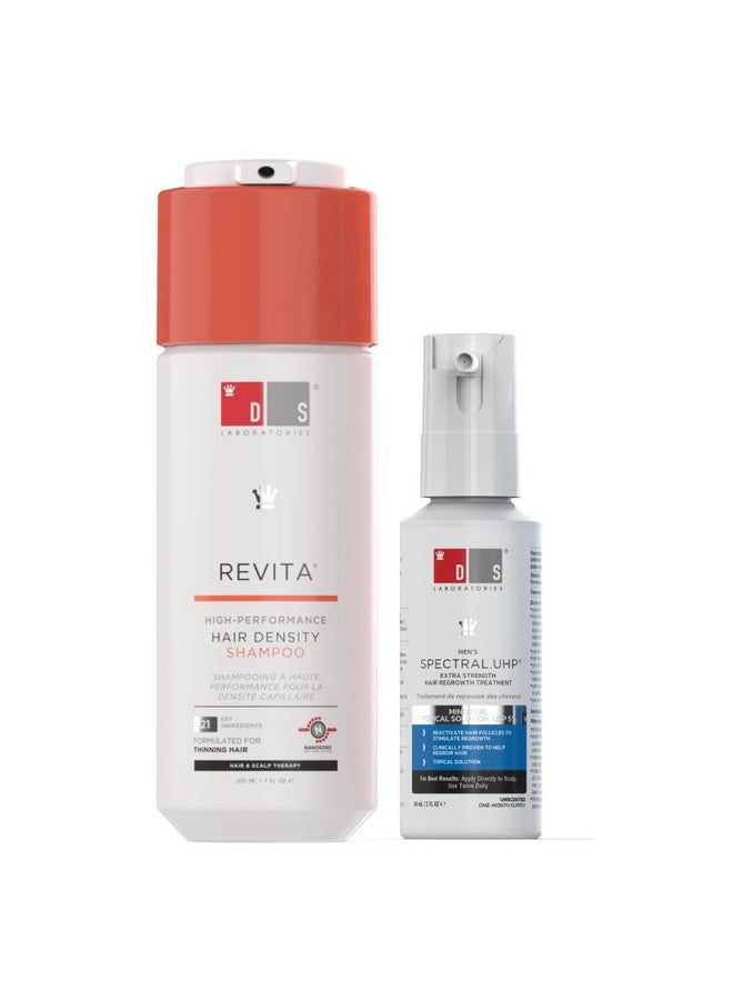 Hair Regrowth Stimulation Kit For Men; Spectral.Uhp + Revita Shampoo
