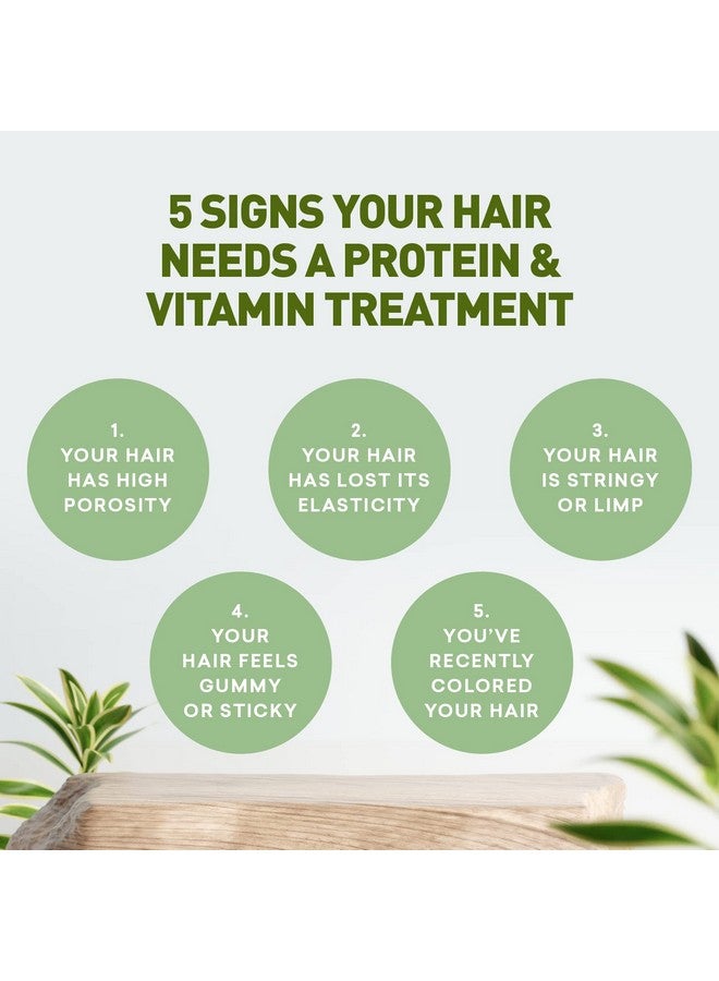 Protein & Vitamin Hair Treatment ; Hair Growth Treatment ; Hair Thickening Treatment ; Protein Treatment For Dry Damaged Hair ; Hair Loss Treatment For Both Men And Woman ; Just Nutritive 4 Oz