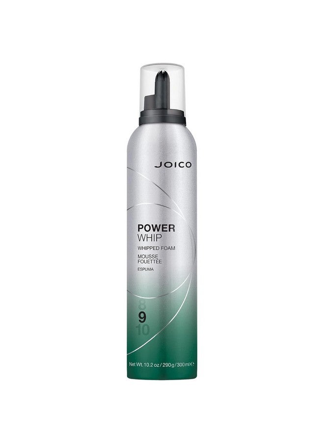 Oico Power Whip Whipped Foam ; For Most Hair Types ; Add Volume & Body ; Thermal Heat Humidity & Pollution Protection ; Boost Shine ; Control Frizz & Flyaways ; Silicone & Paraben Free ; 10.2 Fl Oz