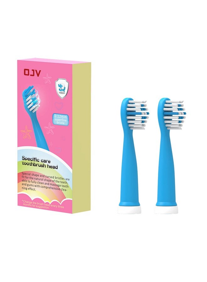 Replacement Toothbrush Heads Compatible With Ojv 2 Pack Professional Electric Toothbrush Heads Clean Brush Heads Refill For 8620 8630 (Blue)