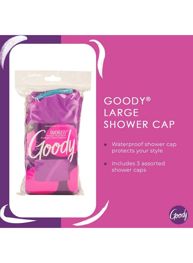Oody Styling Essentials Shower Cap 3 Count Protect Your Hairstyle While Remaining Comfortable Made With Durable And Waterproof Materials Hair Accessories For Men Women Boys And Girls