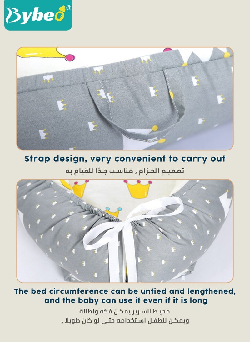 Portable Baby Nest Bed with Pillow Cushion Born Travel Bed for Outdoor Bed Babies Lounge Crib Drop Bassinet Nest Infant 0-24 Months