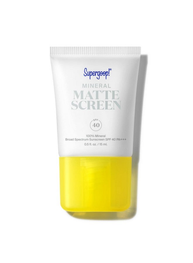 Upergoop! Mineral Mattescreen (Spf 40) 15 Ml 100% Mineral Oilfree Broad Spectrum Sunscreen Smooths Skin’S Appearance Minimizes Pores & Controls Shine Water & Sweat Resistant