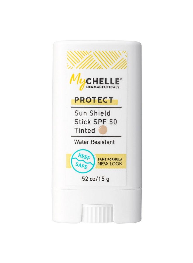 Mychelle Sun Shield Stick Spf 50 Tinted Mineral Reef Safe Sunscreen For Face