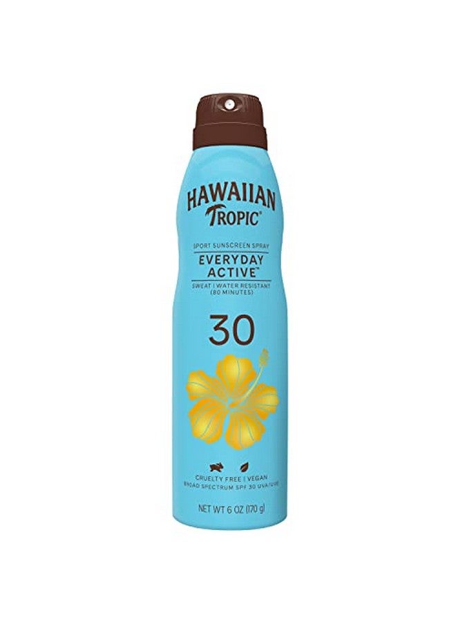 Hawaiian Tropic Everyday Active Clear Spray Sunscreen Spf 30 6Oz ; Hawaiian Tropic Sunscreen Spf 30 Sunblock Oxybenzone Free Sunscreen Spray On Sunscreen Body Sunscreen Spray Spf 30 6Oz