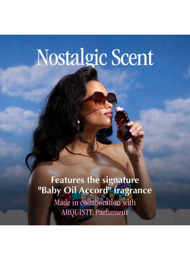 Acation Baby Oil Spf 30 + Airfreshener Bundle Broad Spectrum Spf 30 Sunscreen Oil Vegan Suntan Oil With Broad Spectrum Spf Sunscreen Tanning Oil Tsa Friendly Travel Size 3.4 Fl. Oz.