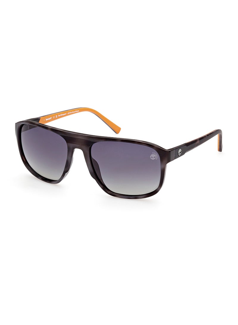 Men's Polarized Pilot Shape Sunglasses - TB927856D60 - Lens Size: 60 Mm