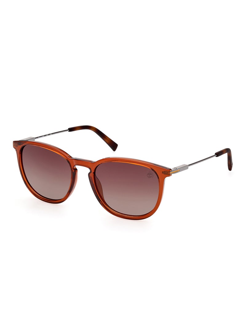 Men's Polarized Round Shape Sunglasses - TB9291-H48H55 - Lens Size: 55 Mm