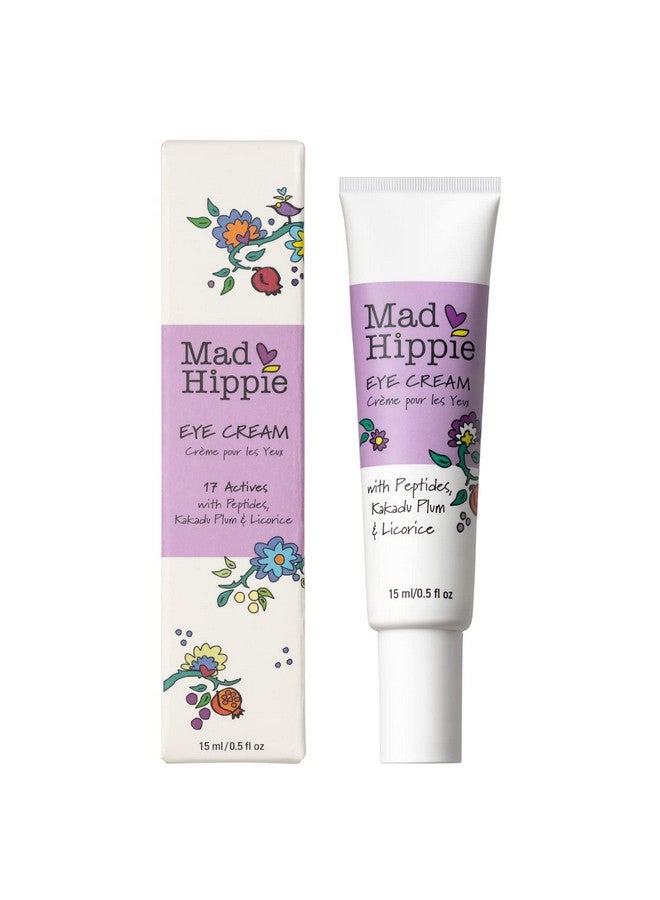 Ad Hippie Eye Cream Antiaging Under Eye Cream For Dark Circles And Puffiness With Niacinamide With Skinbrightening Vitamin C 0.5 Oz