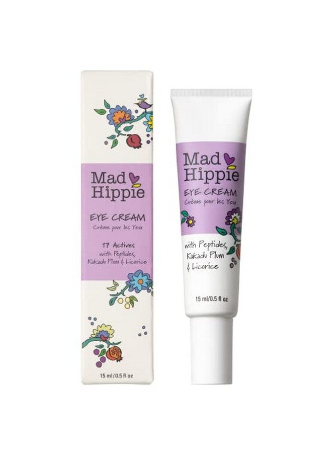 Ad Hippie Eye Cream Antiaging Under Eye Cream For Dark Circles And Puffiness With Niacinamide With Skinbrightening Vitamin C 0.5 Oz