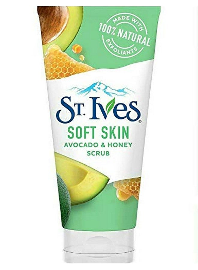 St Ives Soft Skin Avocado And Honey Scrub Facial Cleanser Scrub 6 Ounce (Pack Of 2)