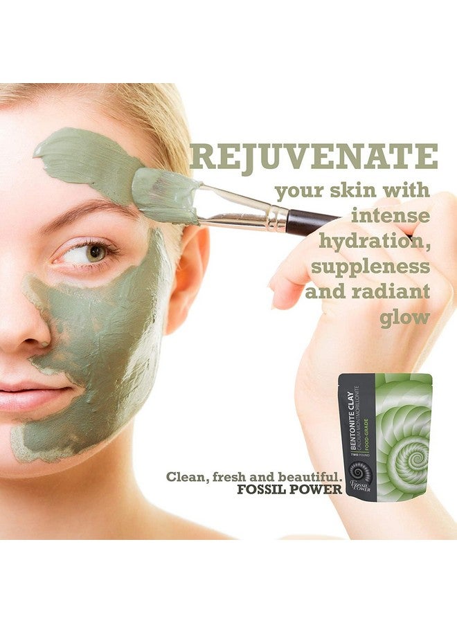 Ossil Power Calcium Bentonite Clay 5Lb Natural Clay Powder For Cleansing Best Hair And Facial Treatment For Radiant Skin