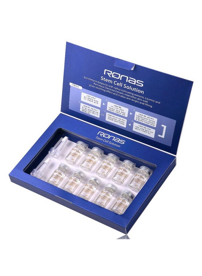 Ronas Stem Cell Solution 10 vial. Advanced Anti Aging Formula. Dermatologists Approved and Recommended as Best Anti Aging Solution. Plant Stem Cells Rejuvenate your Skin. Korean