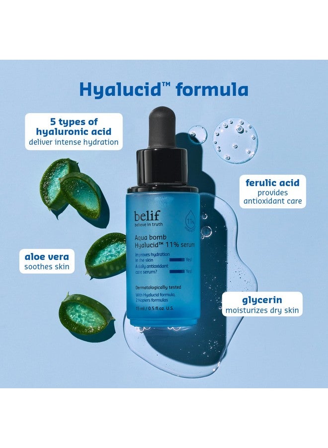 Elif Aqua Bomb Hydrating Hyalucid™ 11% Serum;Good For Dryness Dullness Loss Of Firmness And Elasticity;Hydrating ;Hyaluronic Acid ;For Normal Dry Combination Oily Skin Types