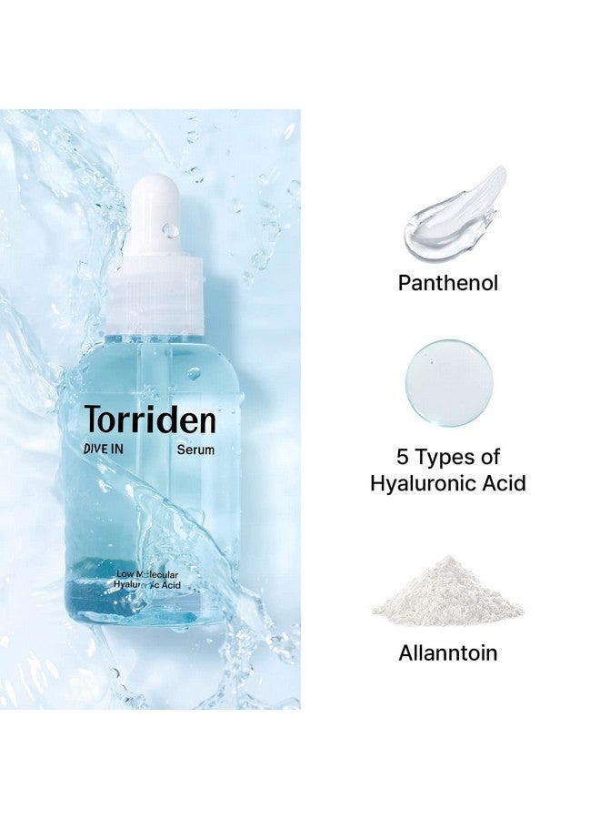 Orriden Divein Lowmolecular Hyaluronic Acid Serum 1.69 Fl Oz ; Fragrancefree Face Serum For Dry Dehydrated Oily Skin ; Vegan Clean Crueltyfree Korean Skin Care