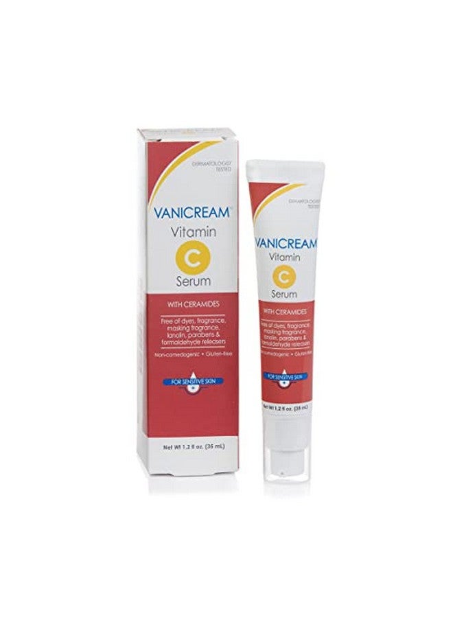 Anicream Vitamin C Serum Free Of Dyes Fragrance Masking Fragrance Lanolin Parabens & Formaldehyde Releasers For Sensitive Skin 1.2 Fl Oz