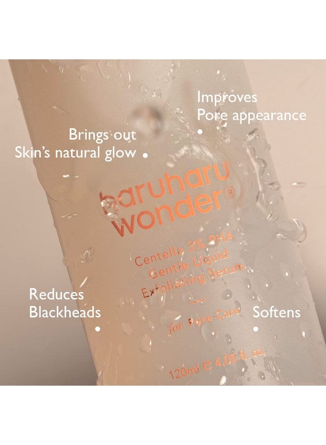 Aruharu Wonder Centella 3% Pha Gentle Liquid Exfoliating Serum 4.06 Fl Oz / 120Ml ; Hypoallergenic Pha Ingredients ; Vegan Crurelty Free Ewggreen