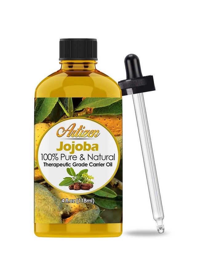 100% Pure Jojoba Oil (Huge 4Oz Bottle) Allnatural Jojoba Oil Cold Pressed Perfect Moisturizer For Hair Skin Face And Hair