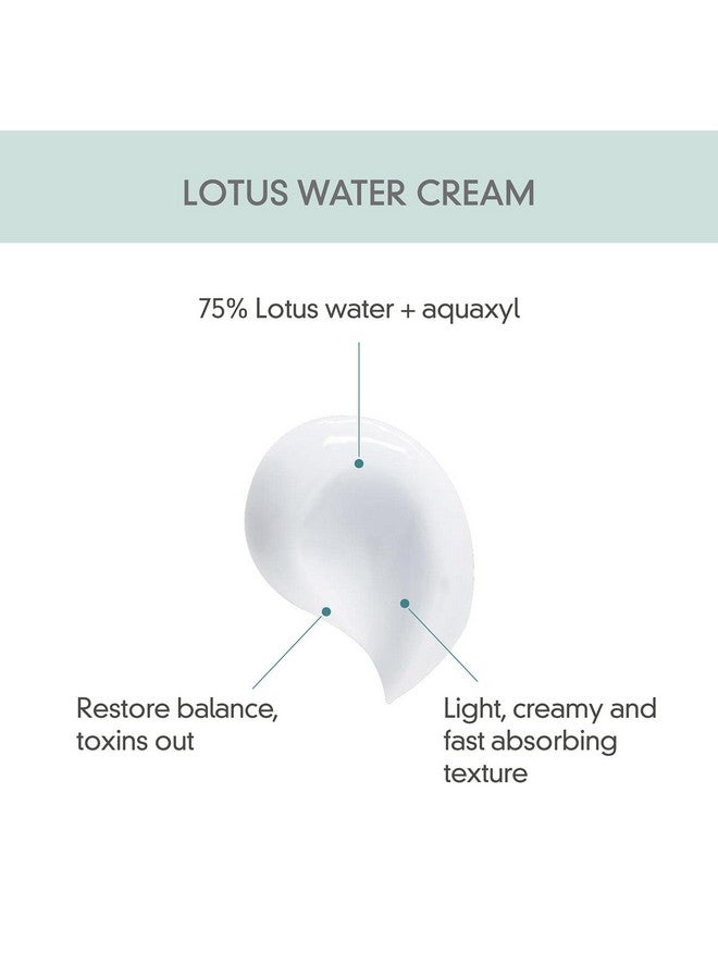 Ovectin] Clean Lotus Water Cream Gentle And Vegan Moisturizer For Skin Purifying (2.1 Fl.Oz 60Ml)