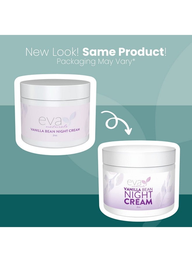 Va Naturals Vanilla Bean Night Repair Cream Green Tea & Vitamin E Face Night Cream For Smoother Softer Skin While Reducing Wrinkles And Fine Lines Anti Aging Moisturizer For All Skin Types 2 Oz
