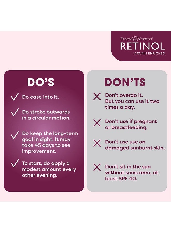 Retinol Night Cream The Original Antiaging Retinol For Younger Looking Skin Luxurious Restorative Moisturizer Works While You Sleep To Reduce Fine Lines And Other Signs Of Aging