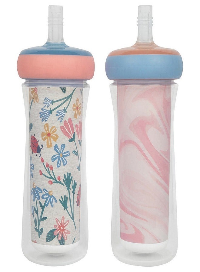 The First Years Insulated  Straw Cup -  Pack of 2