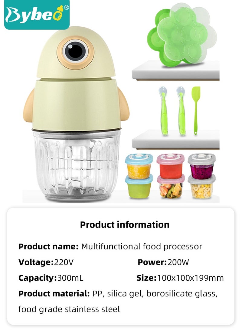 13-in-1 Baby Food Maker, Babies Foods Processor Gift Sets for Infant Fruit, Vegetables, Meat, Toddler Foods Blender with Baby Food Containers, Freezer Tray, Silicone Spoons and Spatula