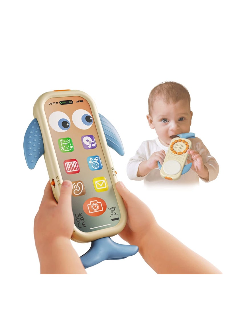 Baby Phone Toy for 1 Year Old Toddlers Musical Cell Phone Toy with Light and Sound Rechargeable Battery Record & Playback Features Baby Cell Phone Educational Toys Gifts for Birthday